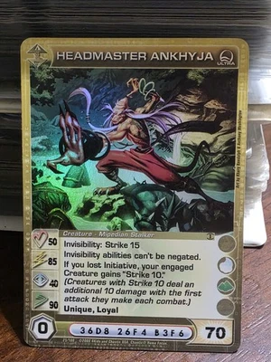 Headmaster Ankhyja Chaotic Tcg  Max Energy and power Ultra rare - Image 1 of 2