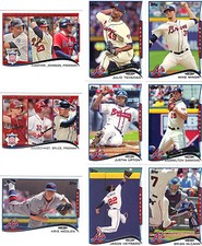 2014 Topps 1 2 Update Atlanta Braves Team Set Teheran Upton Freddie Freeman 34