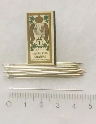 25 feine spitze Nähnadeln Hand-nähnadeln Qualitätsprodukt hergestellt in Europa - Bild 1 von 3