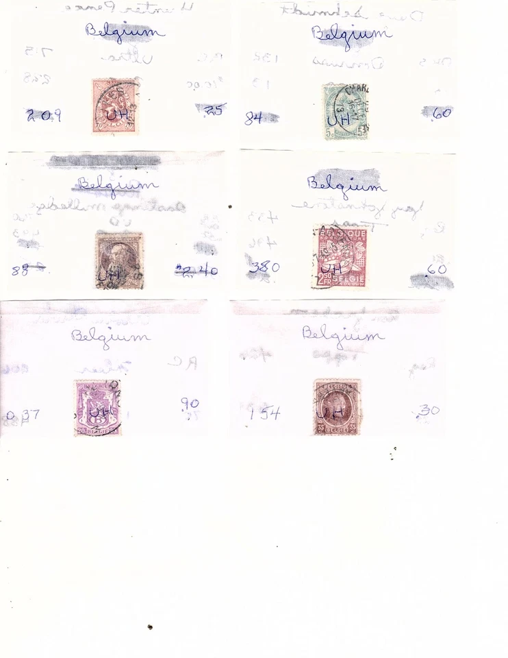 Belgium  Stamp Collection. Used Stamps 570 plus stamps in glassines (mb11 - Image 1 of 1