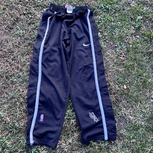 Vintage San Antonio Spurs Tear Away Warm Up Pants Official Team Sz L Authentic - Picture 1 of 12