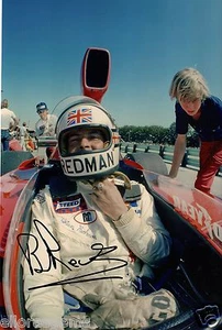 British Racing Le Mans Driver Brian Redman Hand Signed Photo 12x8" AB - Picture 1 of 1