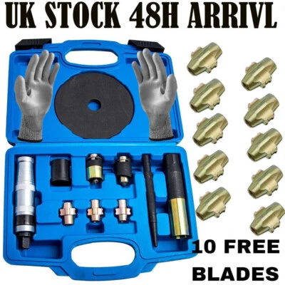 Universal Master Locking Wheel Nut Remover Kit w/13 Deformable Blades + Gloves