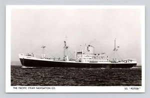 S.S. Potosí - The Pacific Steam Navigation Co. Fotografía real de envío de carga - Imagen 1 de 2