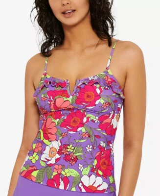 Tankini Top de Natación Floral Flor Alambre en V Juniors Talla Mediana HULA MIEL $29 - NUEVO CON ETIQUETAS Foto 1 de 3