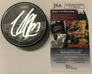 VICTOR HEDMAN SIGNED 2021 STANLEY CUP PUCK W/ CASE TAMPA BAY LIGHTNING JSA COA - Picture 1 of 3