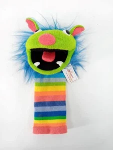 The Puppet Company Sockettes Green Face Rainbow Hand 14" Long NWT PUP1 - Picture 1 of 5