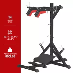 SPART Hack Squat Machine, Leverage Squat Calf Raise Machine with Weight Storage - Picture 1 of 7