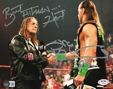 Shawn Michaels & Bret Hart WWE Signed Autograph 8x10 Photo #2 W/ PSA Beckett COA