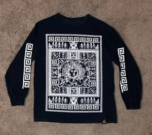Last Kings Long Sleeve Shirt Small Egyptian Hieroglyphs Pharaoh Egypt USA Made S - Picture 1 of 3