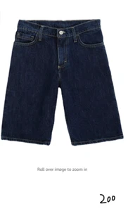 Wrangler Authentics Boys' Five Pocket Short, dark rinse 12 - Picture 1 of 3