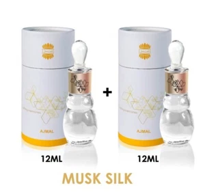 Musk Silk by Ajmal - Set of 2 Tola (each 12ml) Attar Oil - Express Shipping - Picture 1 of 4