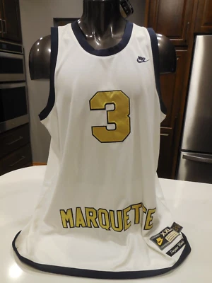 Nike Elite Marquette Golden Eagles Stitched Jersey -Dwyane Wade #3-Size XXL -NEW - Image 1 of 4