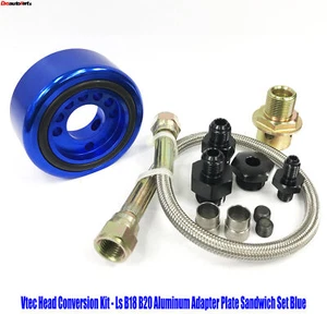 Kit de conversión ForHondaAcuraB16B18 Vtec, - Ls B18 B20 placa adaptadora de aluminio nuevo - Imagen 1 de 6