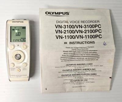 Olympus VN-2100 Handheld Digital Voice Recorder Portable Manual Tested Working - Image 1 of 4