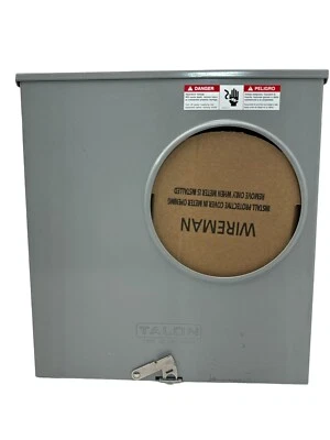 200A Ringless Type Meter Socket 4-Jaw 1Phase 3-Wire 600Vac Talon UAS877-PG (OB) - Image 1 of 4