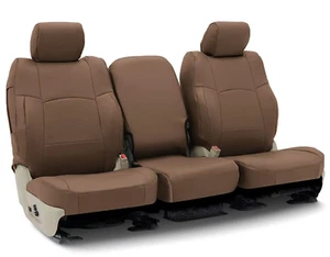 NEW COVERKING 11-16 FORD 50/350 CREW, RHINOHIDE CHESTNUT BROWN REAR SEAT COVER - Picture 1 of 2