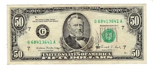 STATI UNITI AMERICANI USA banconota $50 dollari 1988 G CHICAGO BUONO STATO - Foto 1 di 2