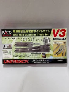KATO N Gauge N Scale Drawing Line for Garage Electric Point Set V3 20-862 Model - Picture 1 of 11
