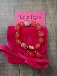 Bracciale Lola Rosa Pietre Preziose Regalo Festa Kitsch Festa della Mamma AMORE Compleanno - Foto 1 di 14