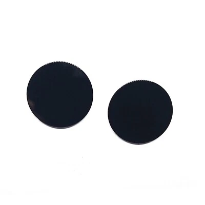 19.50mm RARE ROUND DISC / COIN / FLAT CABOCHON NATURAL BLACK ONYX LOOSE GEMSTONE - Image 1 of 3
