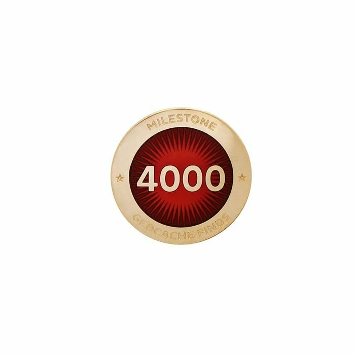 Geocaching 4000 Finds Pin Enchufe Caches encontrados Milestone Groundspeak