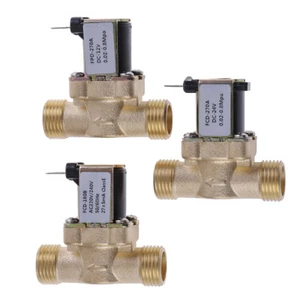 G1/2'' Brass Electric Solenoid Valve DC 12v 24v AC220v for Solar Water HeateA_sh - Picture 1 of 11