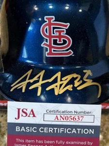 CHEN-WEI LIN ST LOUIS CARDINALS PROSPECT SIGNED MINI HELMET BASEBALL JSA COA - Picture 1 of 4