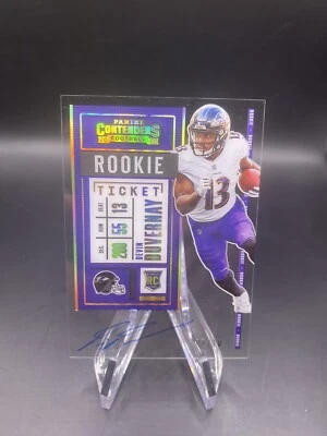 2020 Panini Contenders Devin Duvernay Clear Acetate On Card Rookie Auto 07/10 SP - Image 1 of 2