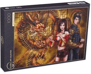 New Grafika Jigsaw Puzzle 1000 Pieces 32453 Chasing the Dragon Cris Ortega - Picture 1 of 2