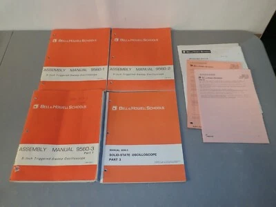 Bell & Howell Oscilloscope Assembly Manual 9560-1 9560-2 9560-3 & Part 3 Foto 1 de 4