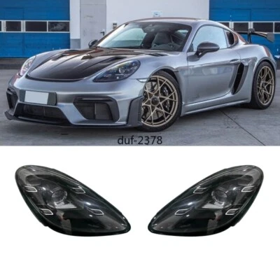 For Porsche 718 Boxter Cayman 2016-23 LED Double Beam Matrix Headlights Assembly - Image 1 of 4