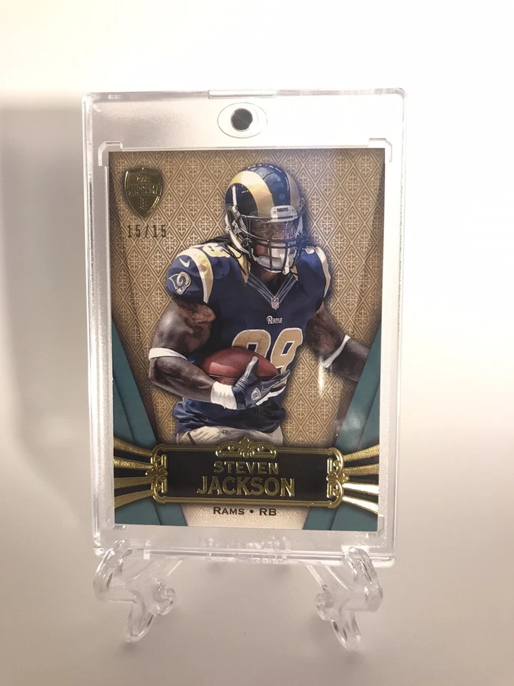 2012 Topps Supreme Green St. Louis Rams Football Card #15 Steven Jackson /15 - Image 1 of 1