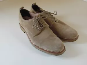 BANANA REPUBLIC BEAUTIFUL TAN SUEDE LEATHER MEN DRESS SHOES 11.5 M gum sole - Picture 1 of 11