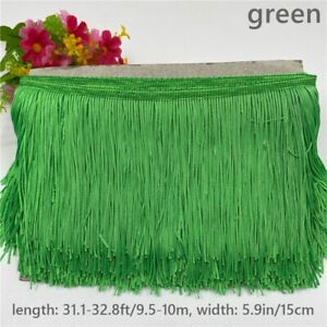 9.5-10M Fringe Fabric Tassels Trimming for Curtain Decor Dancing Skirt DIY Craft