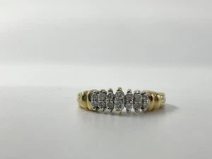 Lady's Gold-Diamond Anniversary Ring 14 Diamonds .42 Carat T.W. 10K (MI1060857) - Picture 1 of 12