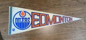 EDMONTON OILERS GRETZKY ÄRA OFFIZIELL LIZENZIERTER WIMPEL - Bild 1 von 1