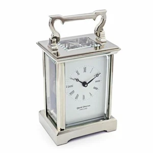 Reloj de transporte mecánico David Peterson DP/AG/S cromado inglés 8 días - Imagen 1 de 1