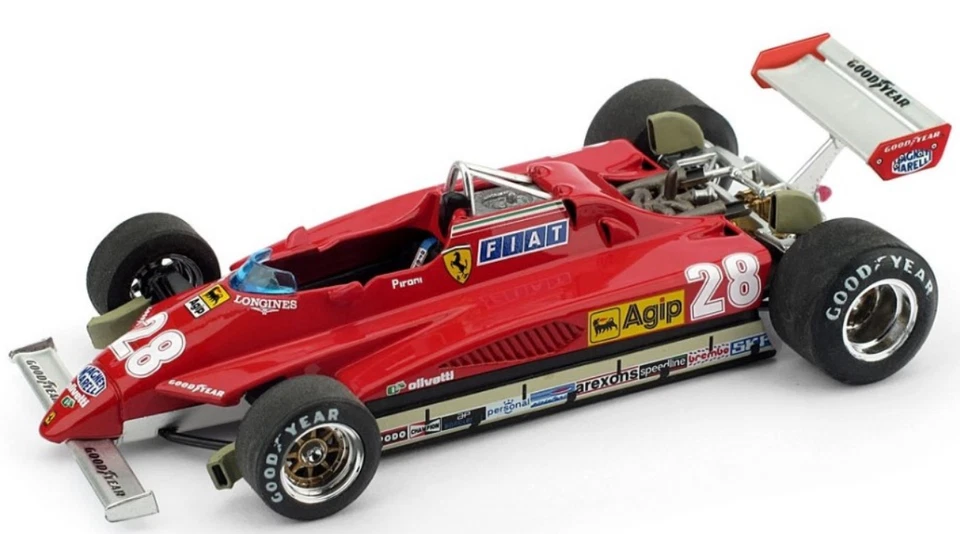 FERRARI 126C2 GP SAN MARINO 1982 DIDIER  PIRONI R268 BRUMM Made in Italy - Immagine 1 di 1