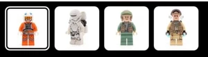 BN Lego Star Wars Mini figures Dak Ralter,First order,Endor Rebel,Grand Moff - Picture 1 of 5