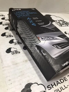 TypeS Universal Front Bumper Spoiler Rubber Carbon Fiber Look New In Box DIY - Imagen 1 de 8