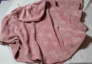 Super flauschig!Weiches warmes Poncho m.Kapuze GR:48/50 Rosa⚠️s.Maß!Neu NP:24,99 - Bild 1 von 6