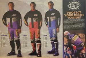 1995 Answer Off Road Motocross Gear 2pg anuncio chaquetas botas pantalones Honda 600R - Imagen 1 de 1