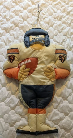 Vintage Chicago Bears Stuffed Windsock Football Player WinCraft Sports Cover