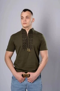 Camisa Tradición Ucraniana Bordada para Hombre Sorochka Vyshyvanka S M L XL XXL - Imagen 1 de 1