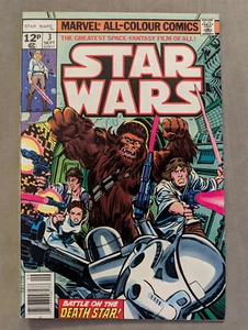 Star Wars #3, 1977, Marvel Comics, Darth Vader, Luke Skywalker, KOSTENLOSER UK-VERSAND - Bild 1 von 2