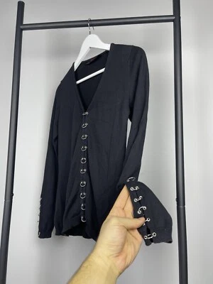 Cárdigan Versus Versace Vintage Cadenas Y2K Talla S Foto 1 de 4