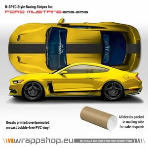 R-SPEC Style Racing Stripes Kit for Ford Mustang 2015 - 2022 - Picture 1 of 10