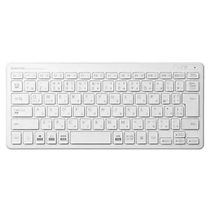 Elecom keyboard wireless (receiver attached) pantograph mini white - Picture 1 of 7