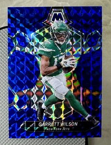 2024 Mosaik, GARRETT WILSON /99 "Blue Reactive Prizm" - NEW YORK JETS - Bild 1 von 3